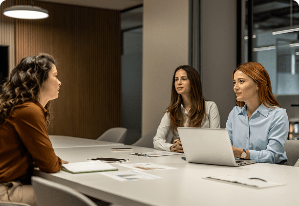 Women in a business meeting